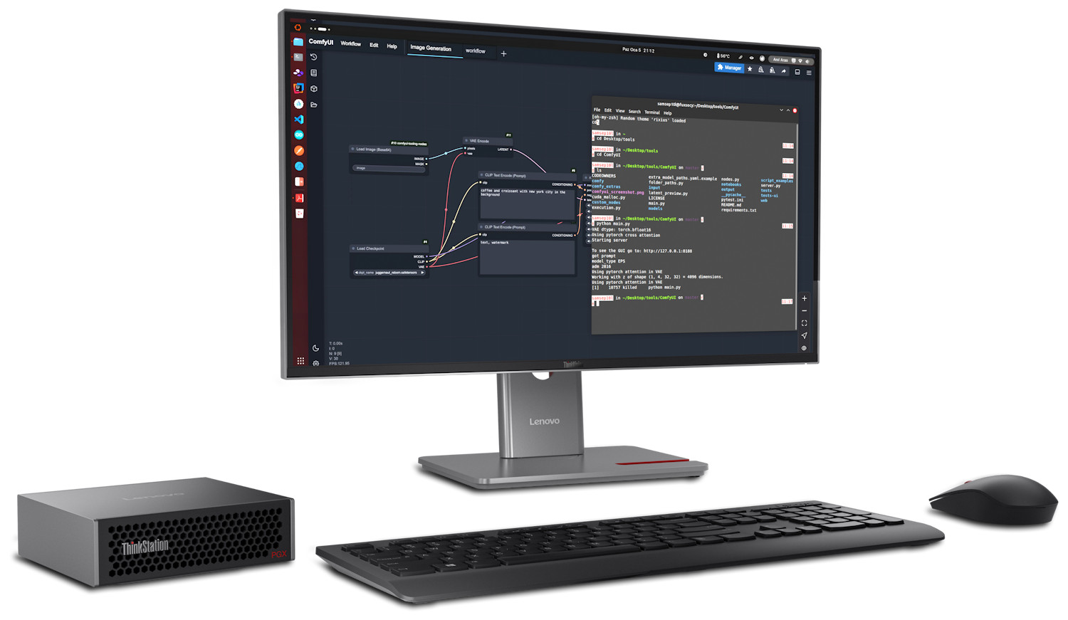 Lenovo ThinkStation PGX na stanowisku pracy analityka
